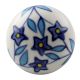 Blue Star Ceramic Floral Wine Stopper